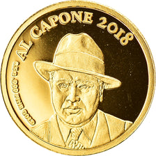 Coin, Congo Republic, Al Capone, 100 Francs, 2018, MS(65-70), Gold