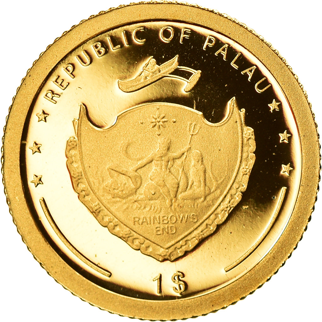 Monnaie, Palau, The Historic Meeting, 1 Dollar, 2013, FDC, Or