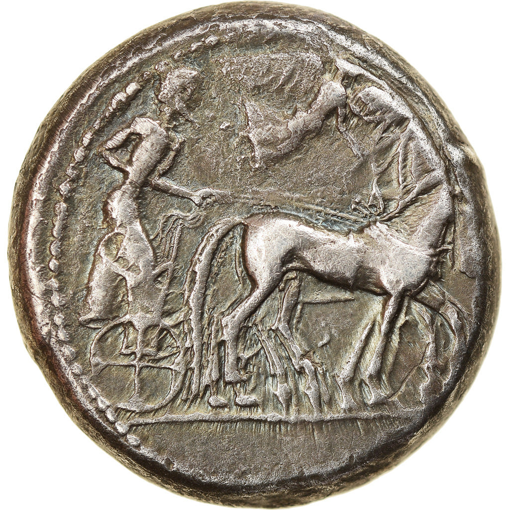 Coin, Sicily, Syracuse, Hieron I, Tetradrachm, 478-475 BC, EF(40-45), Silver