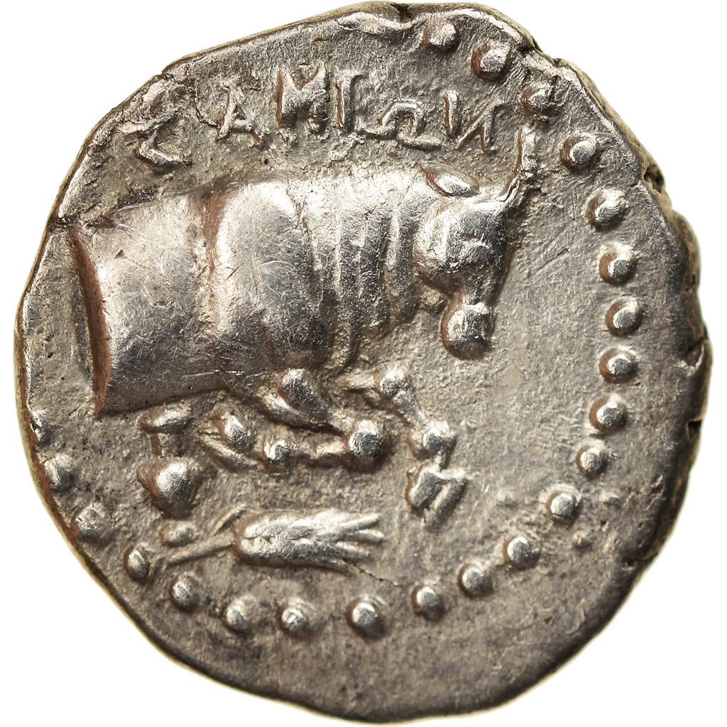 Coin, Ionia, Samos, Drachm, 210-185 BC, EF(40-45), Silver, HGC:6-1241