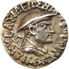 Coin, Baktrian Kingdom, Antialkidas, Drachm, 130-120 BC, AU(55-58), Silver