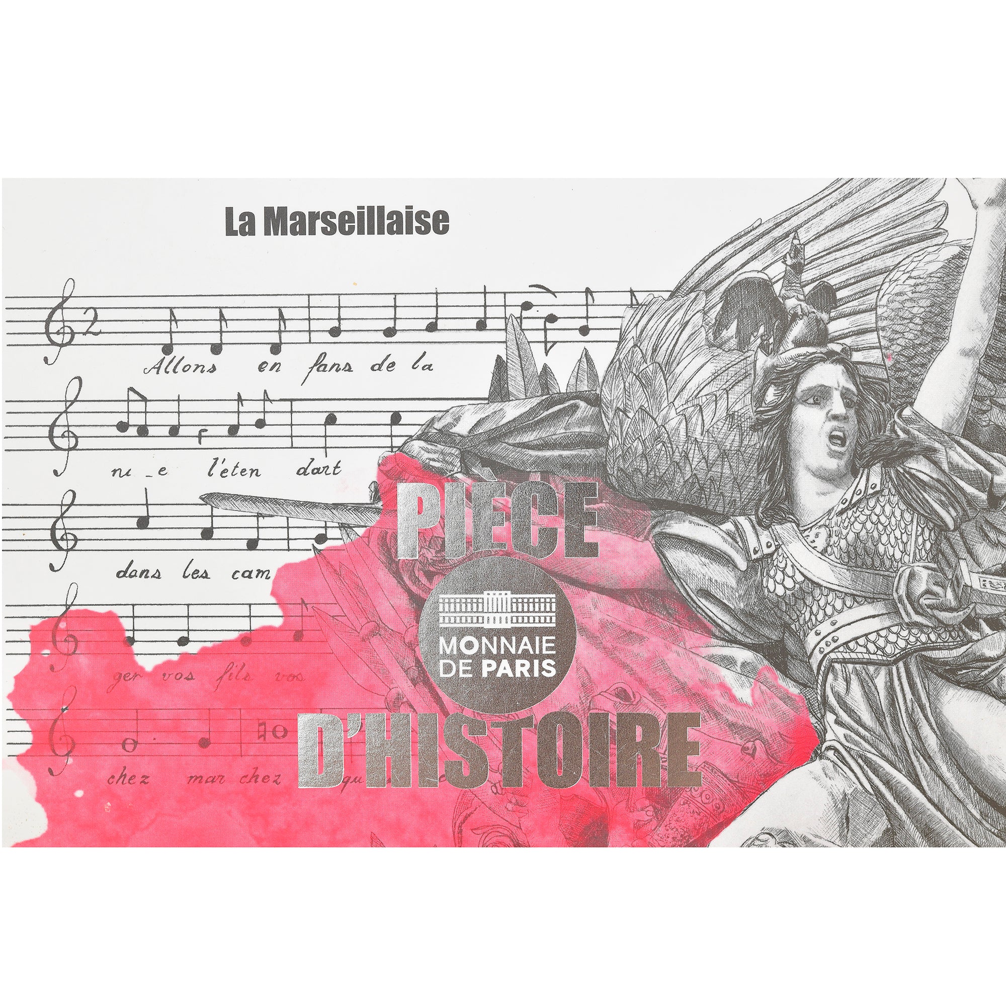 France, Monnaie de Paris, 50 Euro, La Marseillaise, 2019, FDC, Argent