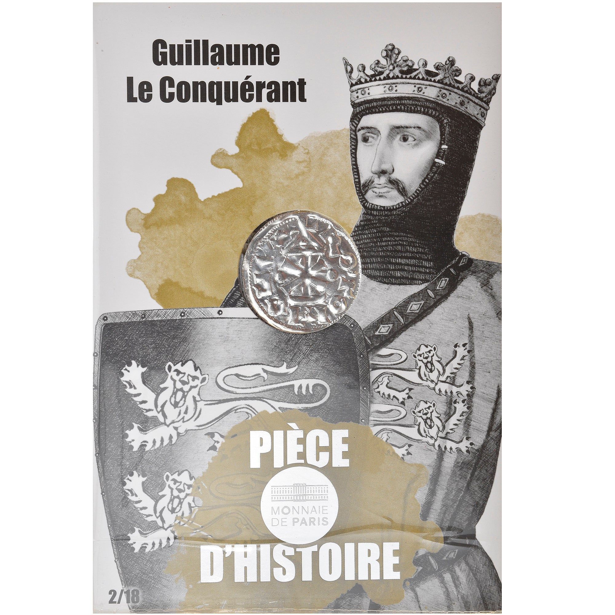 Frankreich, Monnaie de Paris, 10 Euro, Guillaume Le Conquérant, 2019, STGL