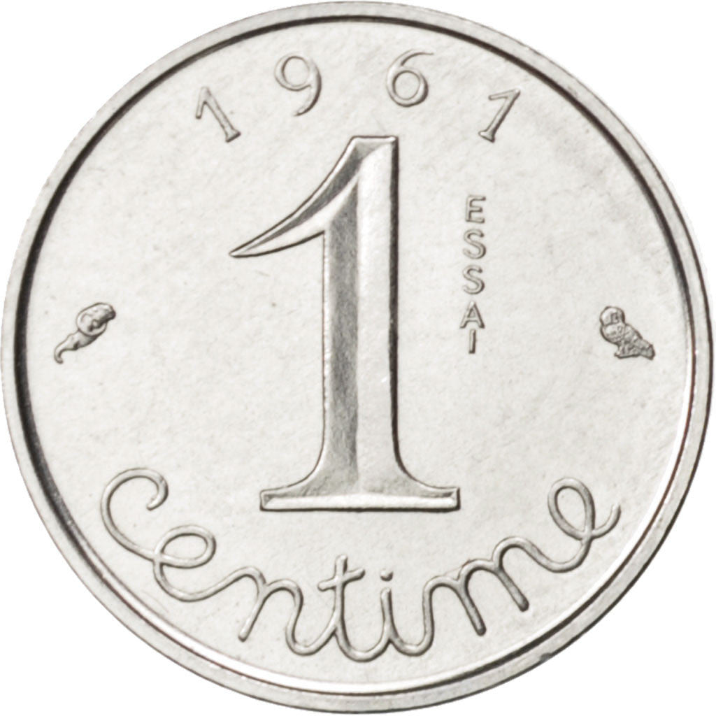 Vème République, 1 Centime Epi 1961 Essai, KM E103