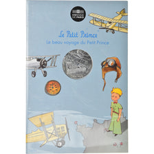 Frankrijk, Parijse munten, 10 Euro, Le Petit Prince en avion, 2016, FDC, Zilver