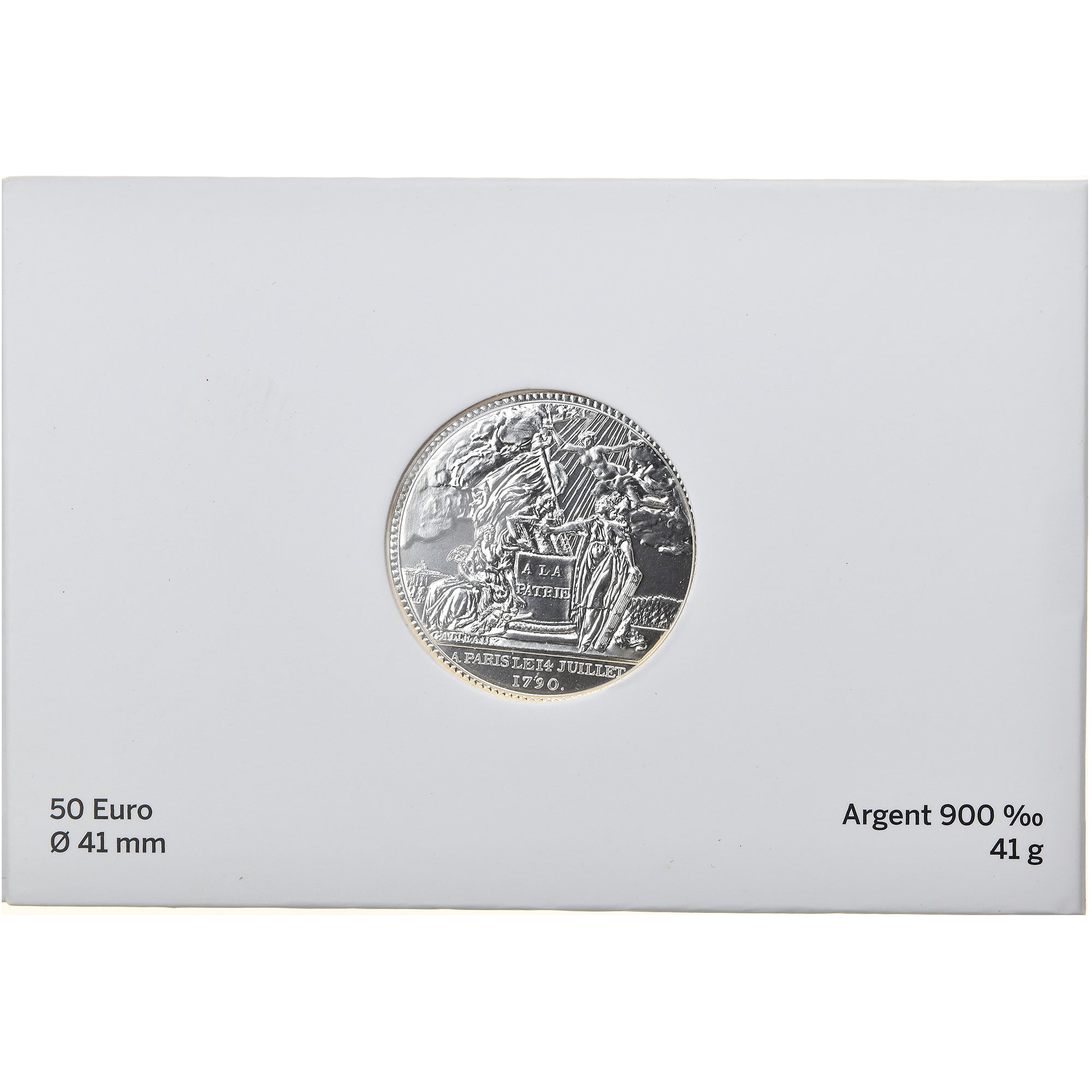 Francia, Monnaie de Paris, 50 Euro, Fédération des Français 14 juillet 1790