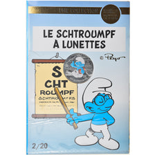 Francja, Monnaie de Paris, 10 Euro, Le Schtroumpf à lunettes, 2020, Colourized