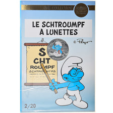 Frankreich, Monnaie de Paris, 10 Euro, Le Schtroumpf à lunettes, 2020
