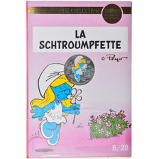 França, Monnaie de Paris, 10 Euro, La Schtroumpfette, 2020, Colourized