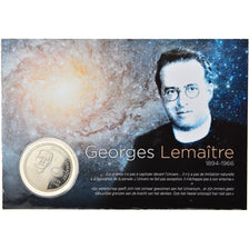 Belgium, 5 Euro, Georges Lemaître, 2016, MS(65-70), Copper-nickel