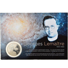 Belgium, 5 Euro, Georges Lemaître, 2016, MS(65-70), Copper-nickel
