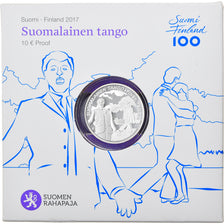 Finlândia, 10 Euro, Finnish Tango, 2017, MS(65-70), Prata