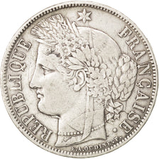 FRANCE, Cérès, 5 Francs, 1870, Bordeaux, KM #818.2, EF(40-45), Silver, Gadoury #