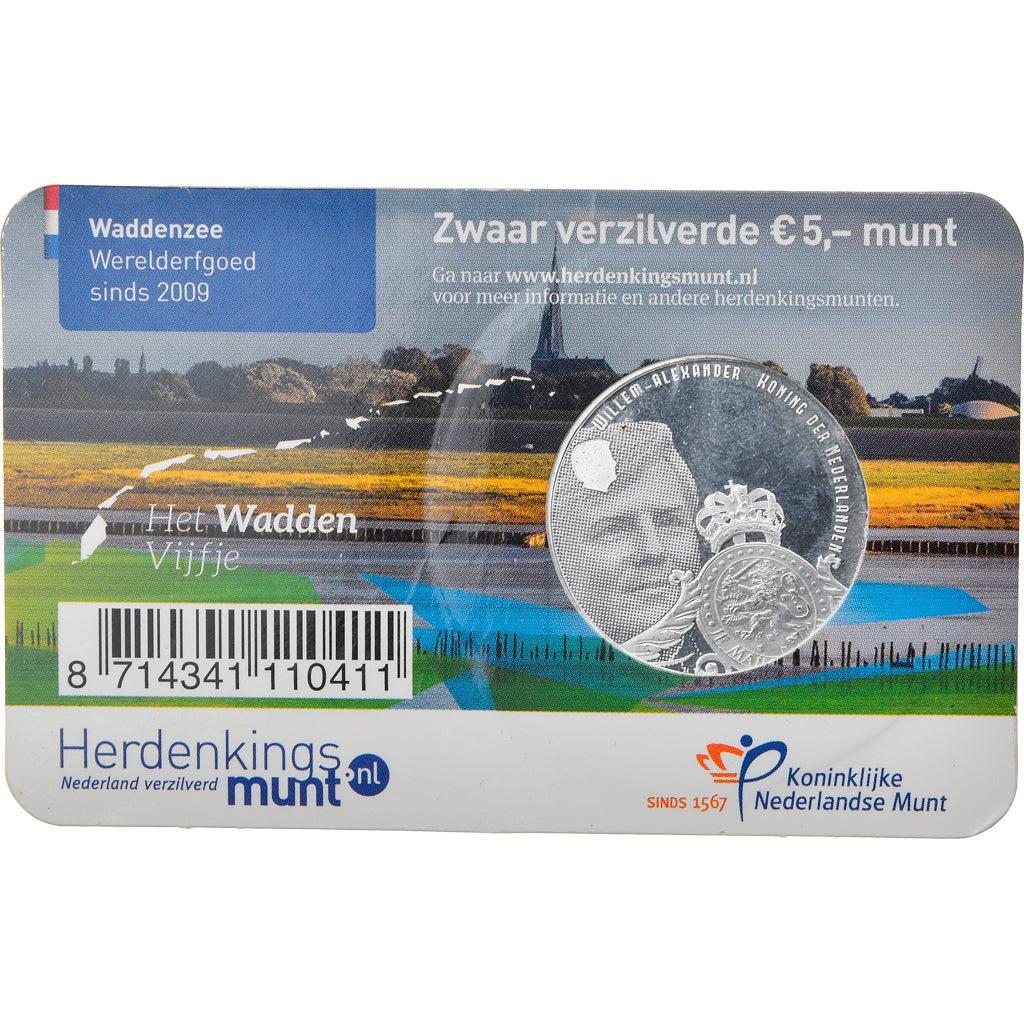 Netherlands, 5 Euro, Willem-Alexander (Wadden), 2016, MS(65-70), Silver Plated