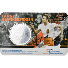 Países Baixos, 5 Euro, Fanny Blankers-Koen, 2018, MS(65-70), Cobre Revestido a