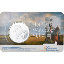Paesi Bassi, 5 Euro, Waterloo, 2015, FDC, Rame placcato argento