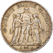Monnaie, France, Hercule, 5 Francs, 1876, Bordeaux, TTB, Argent, Gadoury:745a