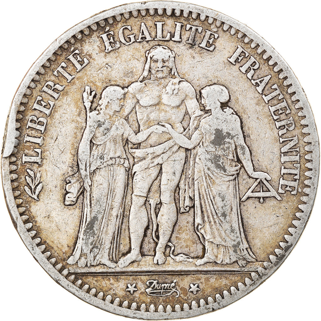 Coin, France, Hercule, 5 Francs, 1849, Paris, VF(30-35), Silver, KM:756.1