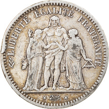 Coin, France, Hercule, 5 Francs, 1849, Paris, VF(30-35), Silver, KM:756.1