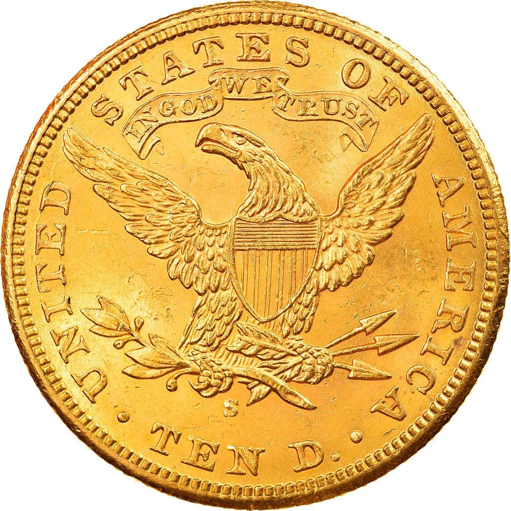 Moneta, Stati Uniti, Coronet Head, $10, Eagle, 1901, San Francisco, SPL, Oro