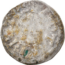 Moneda, Francia, Robert II, Obol, Rare, BC+, Plata, Duplessy:5