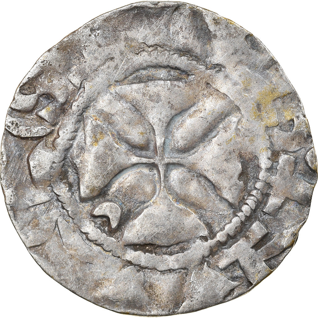 Coin, France, Picardie, Foulques II, Denarius, 1031-58, Amiens, VF(30-35)
