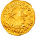 Moneta, Francja, CABILONNVM, Triens, Chalon-sur-Saône, EF(40-45), Złoto