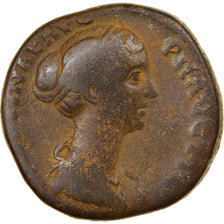 Moneta, Faustina II, Sestertius, 147-150, Rome, VF(30-35), Bronze, RIC:1387