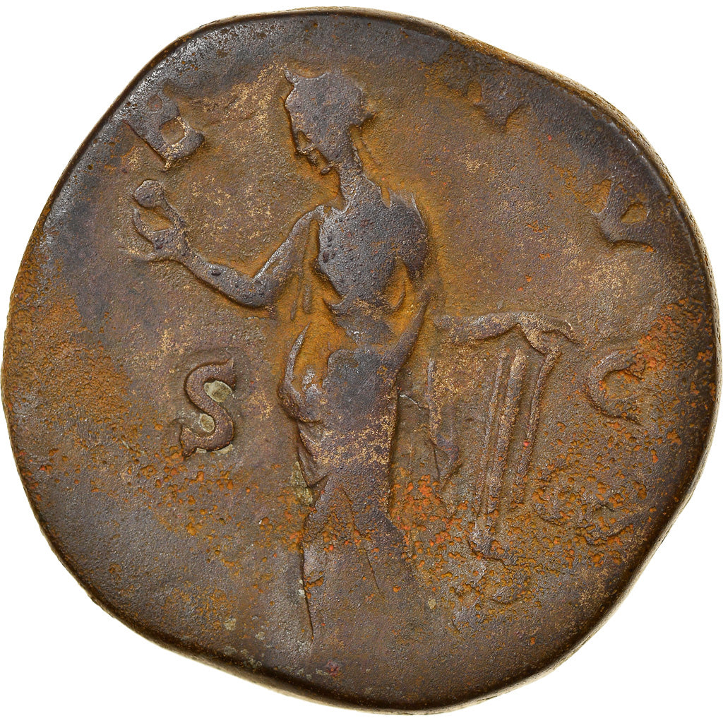 Coin, Faustina II, Sestertius, 147-150, Rome, VF(30-35), Bronze, RIC:1387