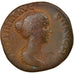 Moneta, Faustina II, Sestertius, 147-161, Rome, VF(30-35), Bronze, RIC:1381