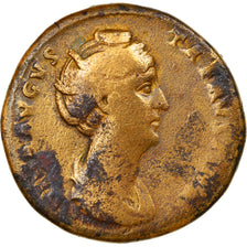 Moeda, Faustina I, Sestertius, AD 141-146, Rome, VF(20-25), Bronze, RIC:1146a