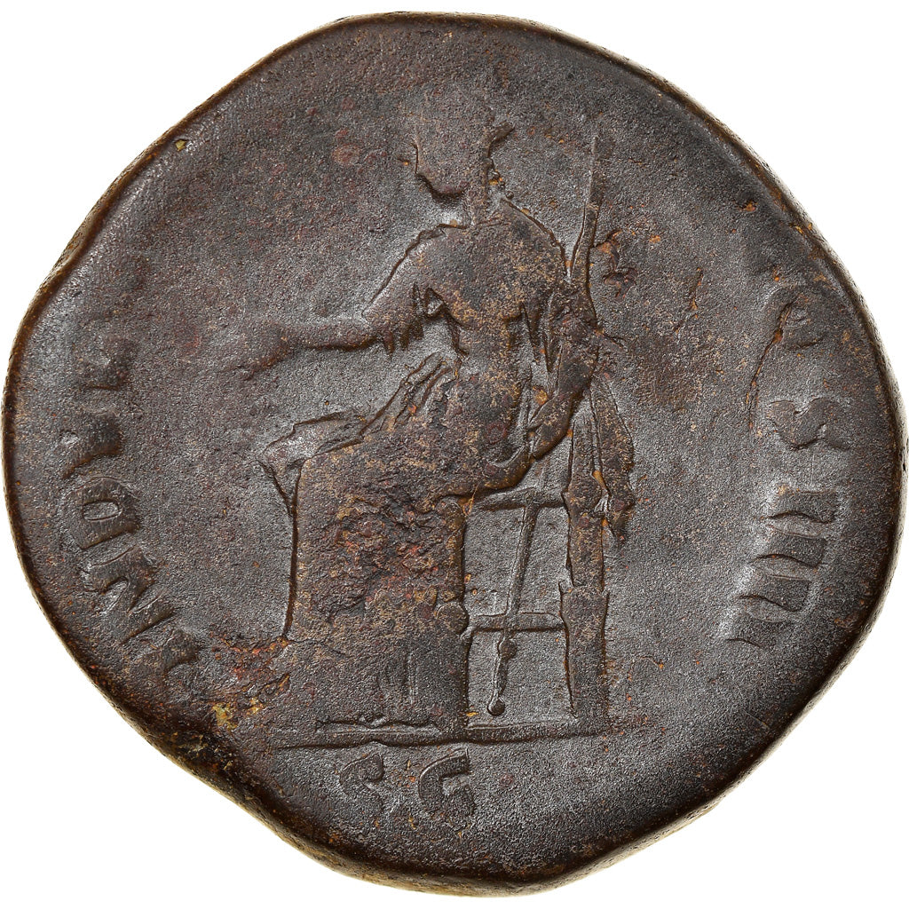 Coin, Antoninus Pius, Sestertius, 152-154, Rome, VF(30-35), Bronze, RIC:904