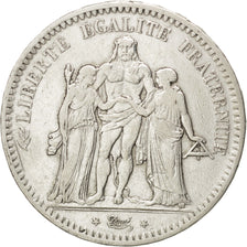 Moneta, Francja, Hercule, 5 Francs, 1848, Bordeaux, EF(40-45), Srebro, KM:756.4