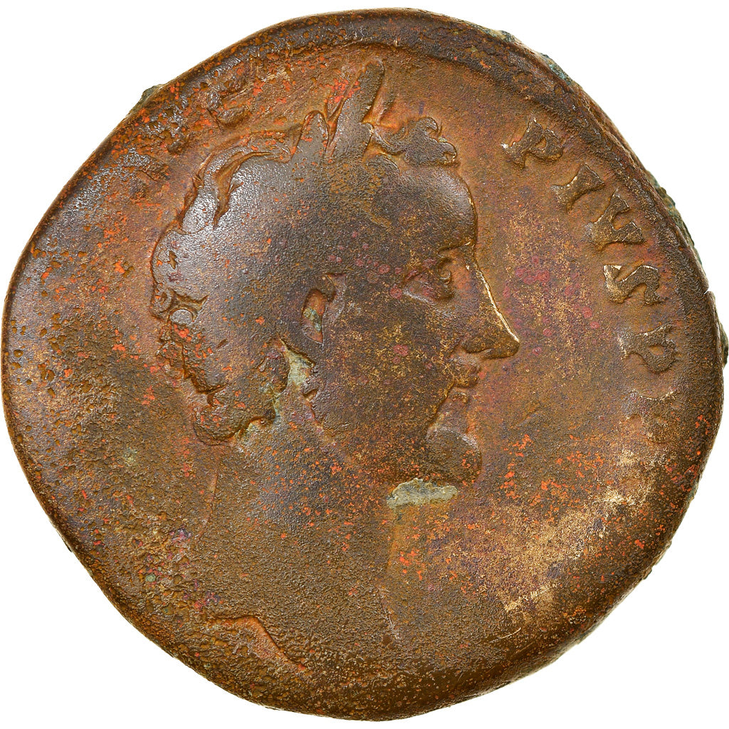 Moneta, Antoninus Pius, Sesterzio, 157-158, Rome, MB, Bronzo, RIC:904