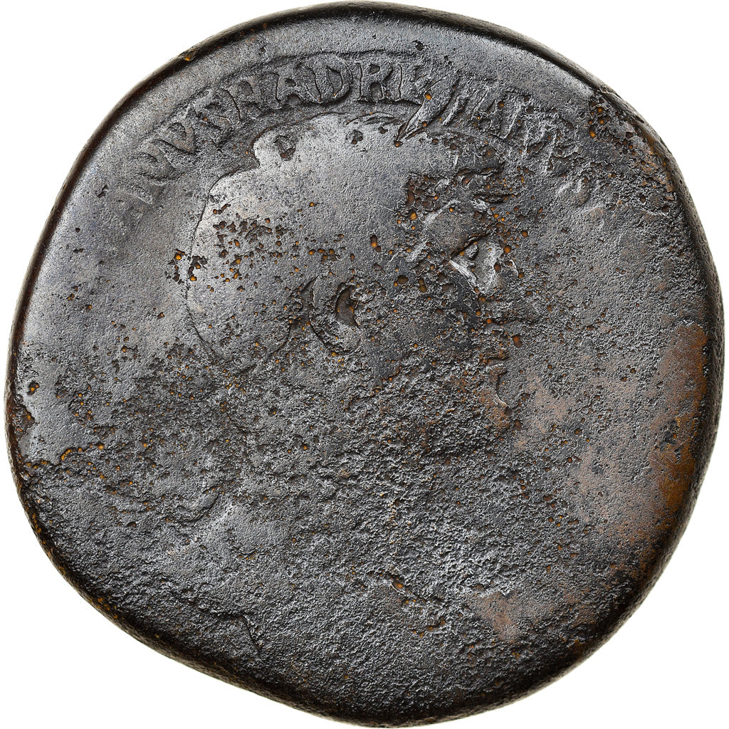 Coin, Hadrian, Sestertius, 121, Rome, VG(8-10), Bronze