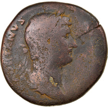 Monnaie, Hadrien, Sesterce, 132-134, Rome, B+, Bronze