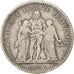 FRANCE, Hercule, 5 Francs, 1848, Lyon, KM #756.3, VF(20-25), Silver, Gadoury...