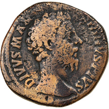 Monnaie, Divus Marcus Aurelius, Sesterce, 180, Rome, TB, Bronze, RIC:662