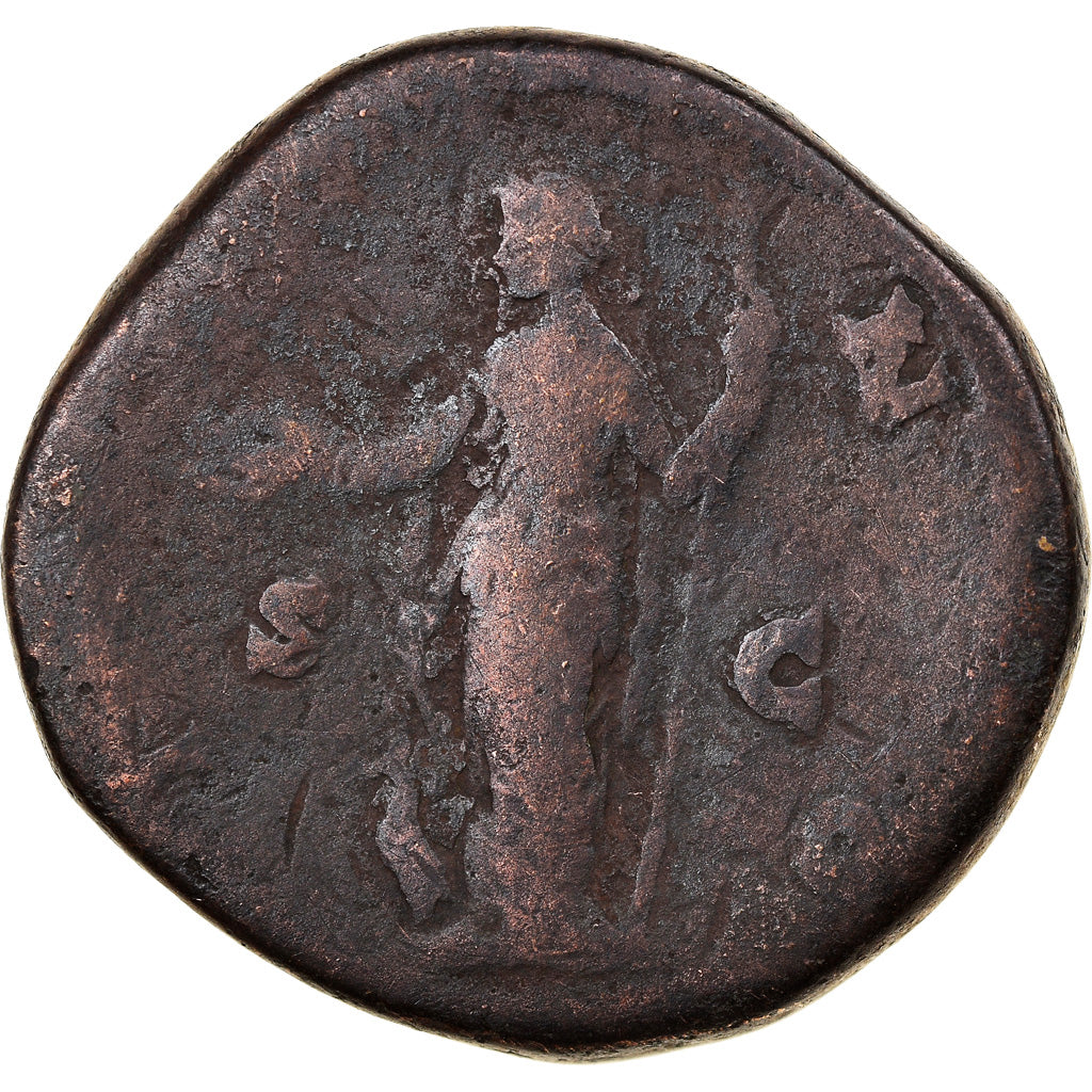 Coin, Faustina II, Sestertius, 161-164, Rome, VF(20-25), Bronze, RIC:1646