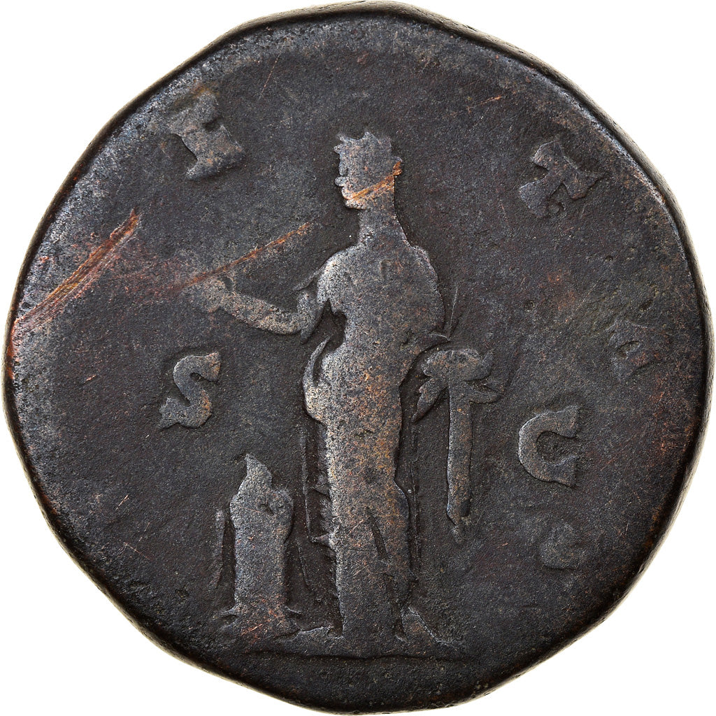 Münze, Lucilla, Sesterz, 164-169, Rome, S+, Bronze, RIC:1756