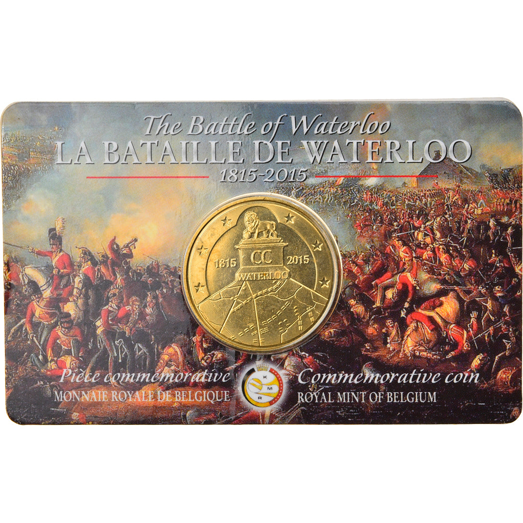 Belgium, 2-1/2 Euro, Bicentenary Battle of Waterloo, 2015, MS(65-70), Brass