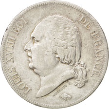 Coin, France, Louis XVIII, Louis XVIII, 5 Francs, 1824, Lille, EF(40-45)