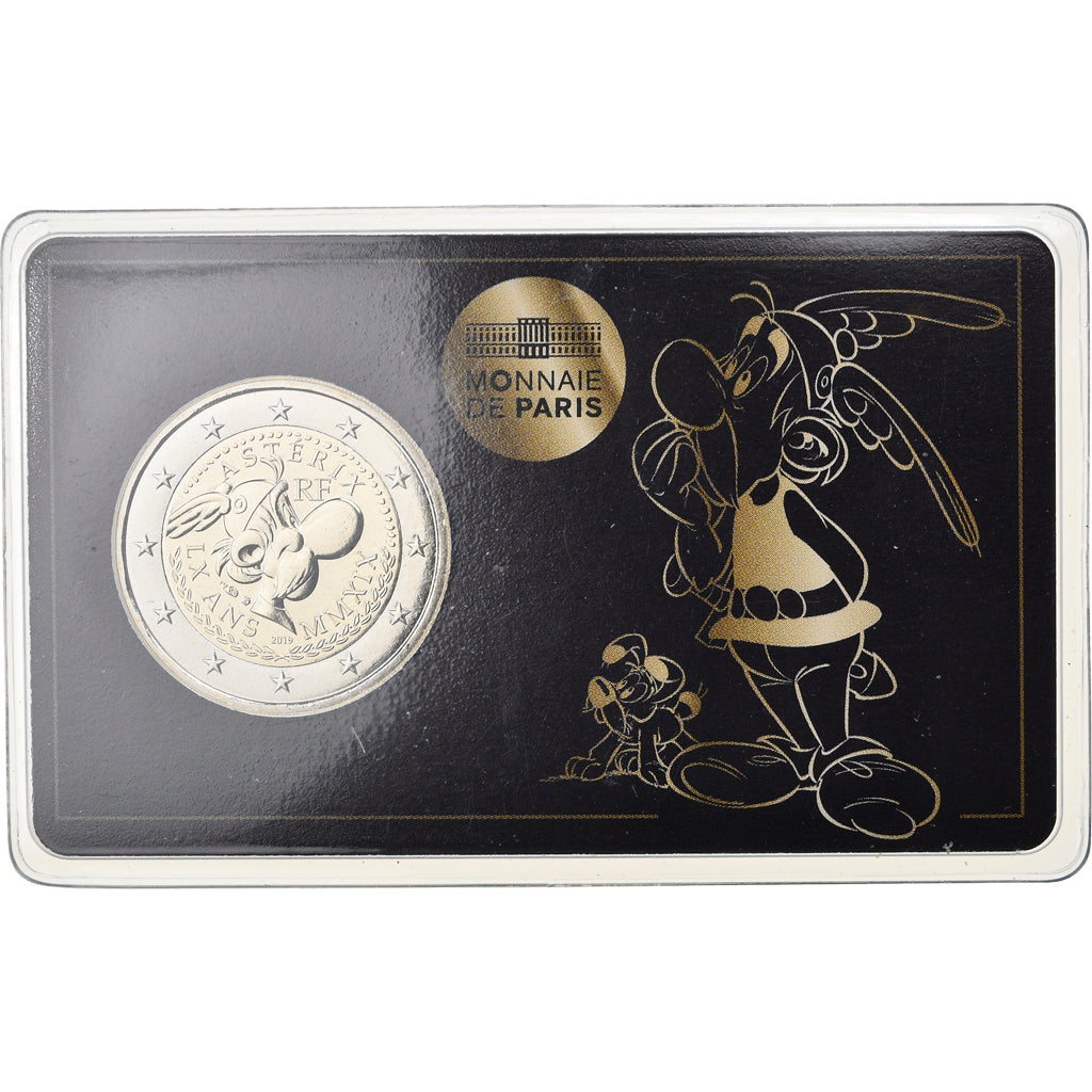 France, 2 Euro, Astérix - Idéfix, 2019, Paris, BU, MS(65-70), Bi-Metallic