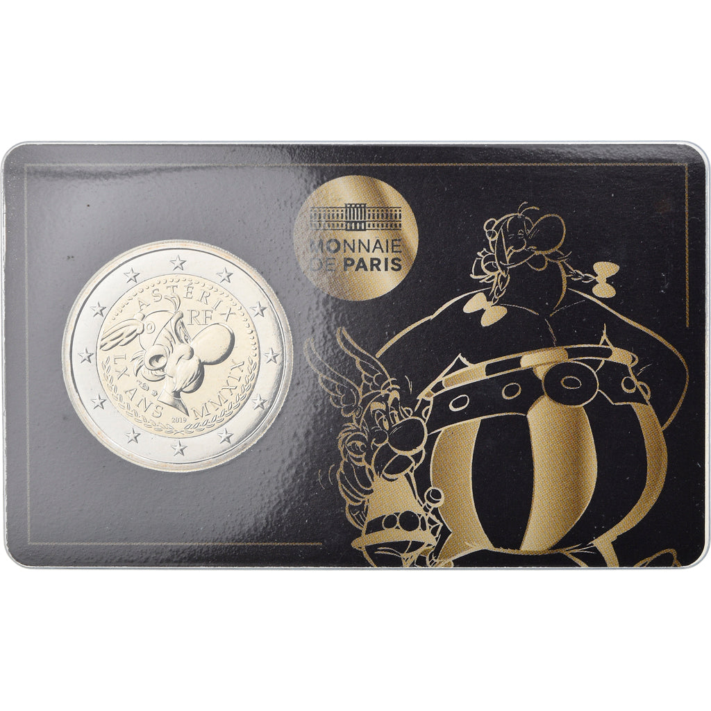 Francia, 2 Euro, Astérix - Obélix, 2019, Paris, BU, FDC, Bimetálico