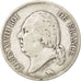 Monnaie, France, Louis XVIII, 5 Francs, 1824, Bordeaux, TB+, Argent, KM:711.7