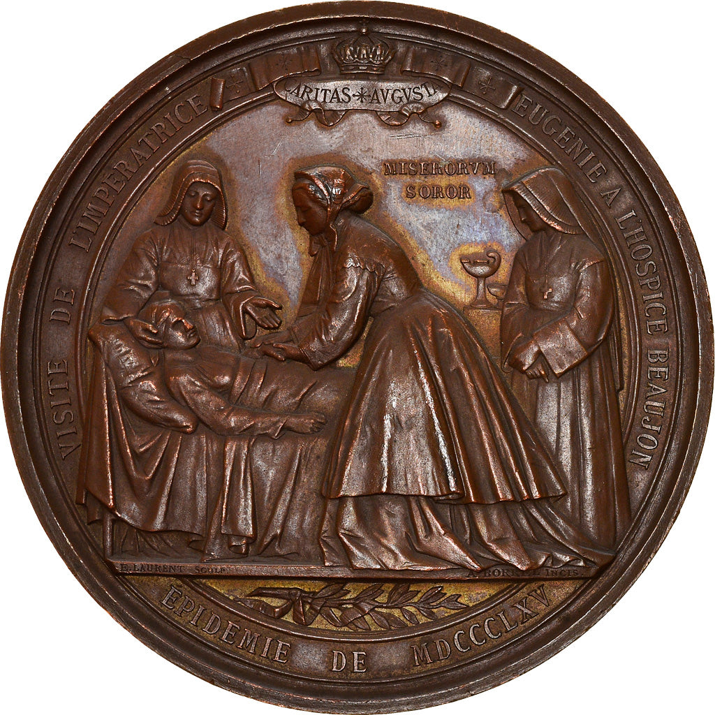France, Medal, Epidémie de Choléra, Visites de Napoléon III et