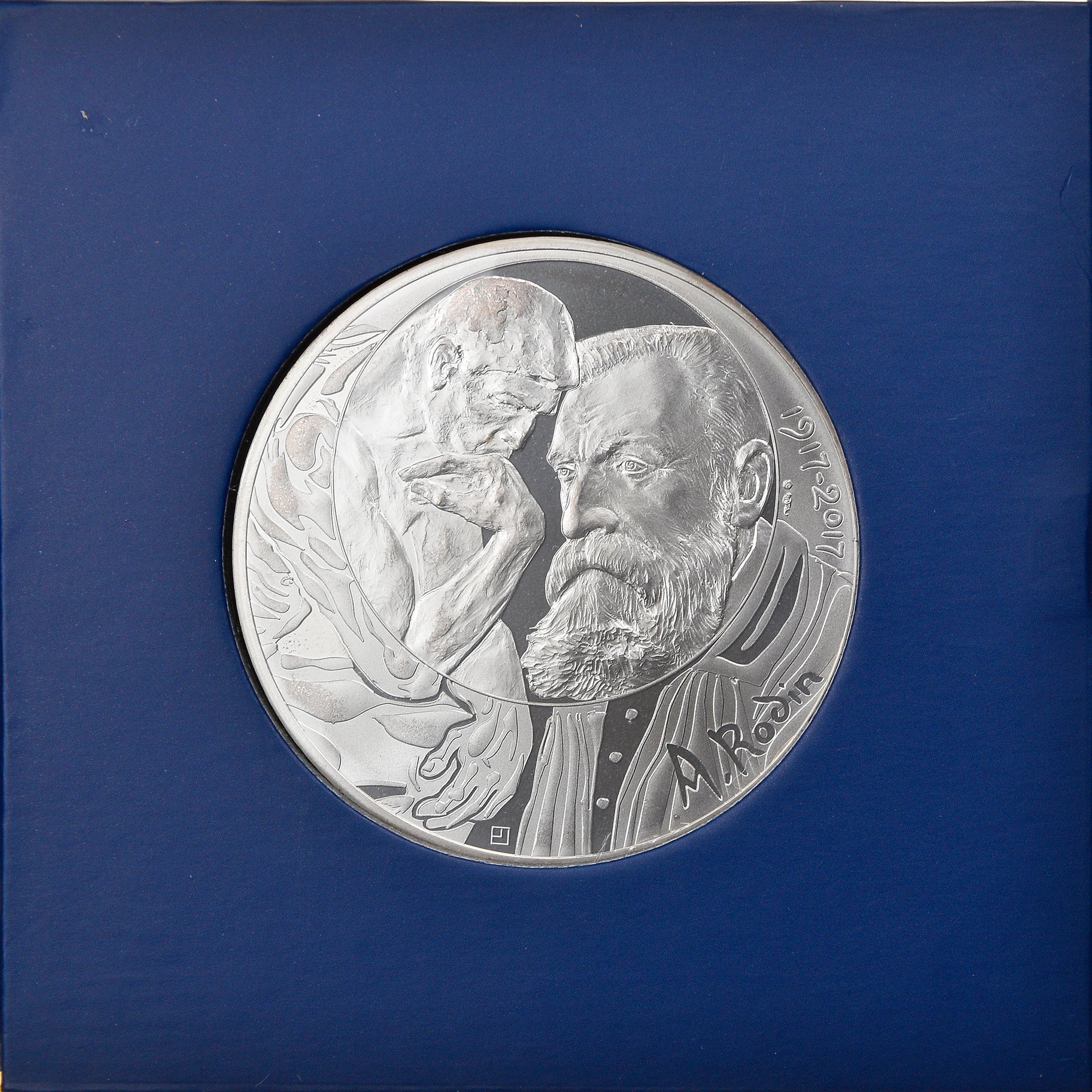Frankreich, Monnaie de Paris, 100 Euro, Auguste Rodin, 2017, Paris, STGL, Silber