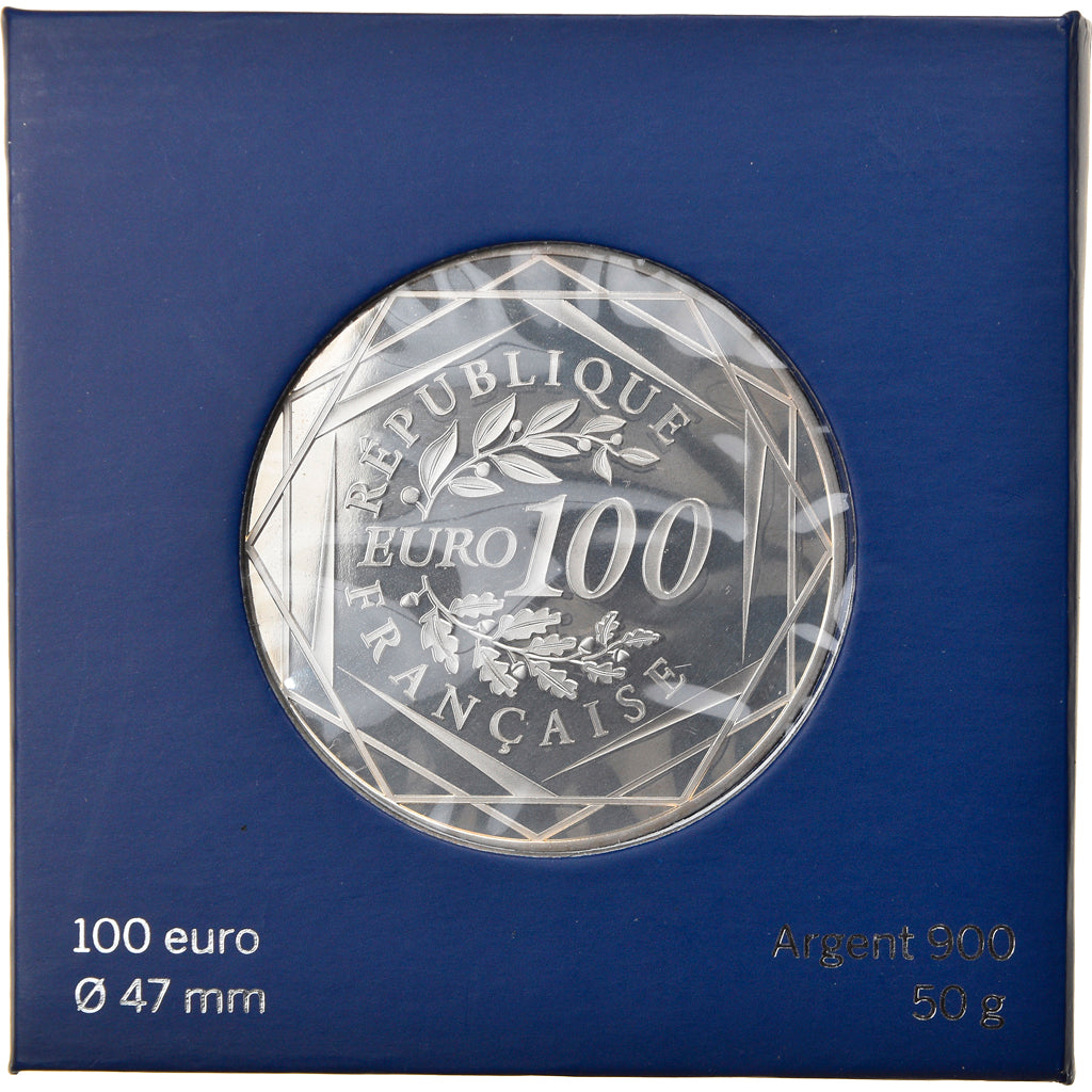 Francja, Monnaie de Paris, 100 Euro, Auguste Rodin, 2017, Paris, MS(65-70)