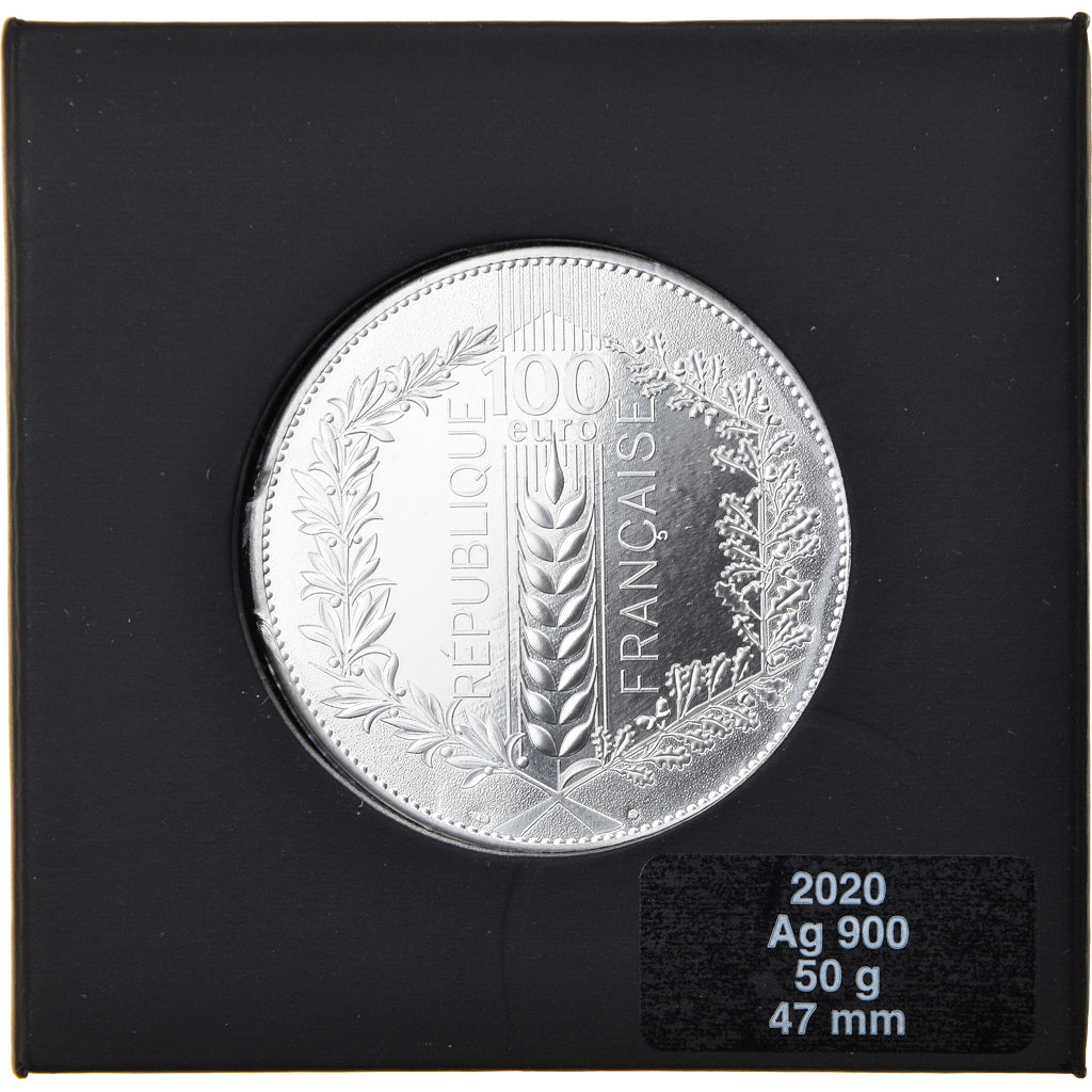 Francia, Monnaie de Paris, 100 Euro, Le Chêne, 2020, Paris, FDC, Argento