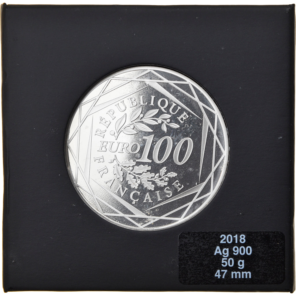 France, Monnaie de Paris, 100 Euro, Egalité, 2018, Paris, MS(65-70), Silver
